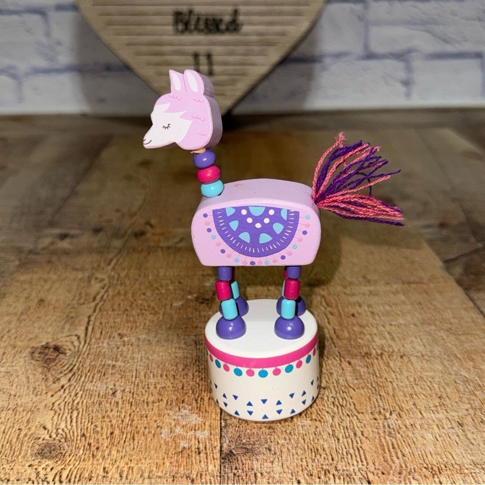 Twos Company Llama Wood Puppet Cupcakes And Cashmere